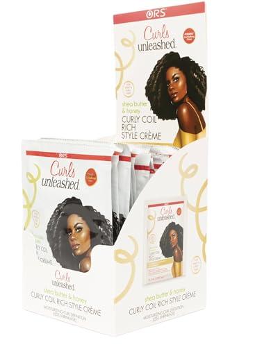 ORS ORS Curls Unleashed Shea Butter and Honey Curly Coil Rich Style Creme Travel Packet 1.75 Ounces (Pack of 12)