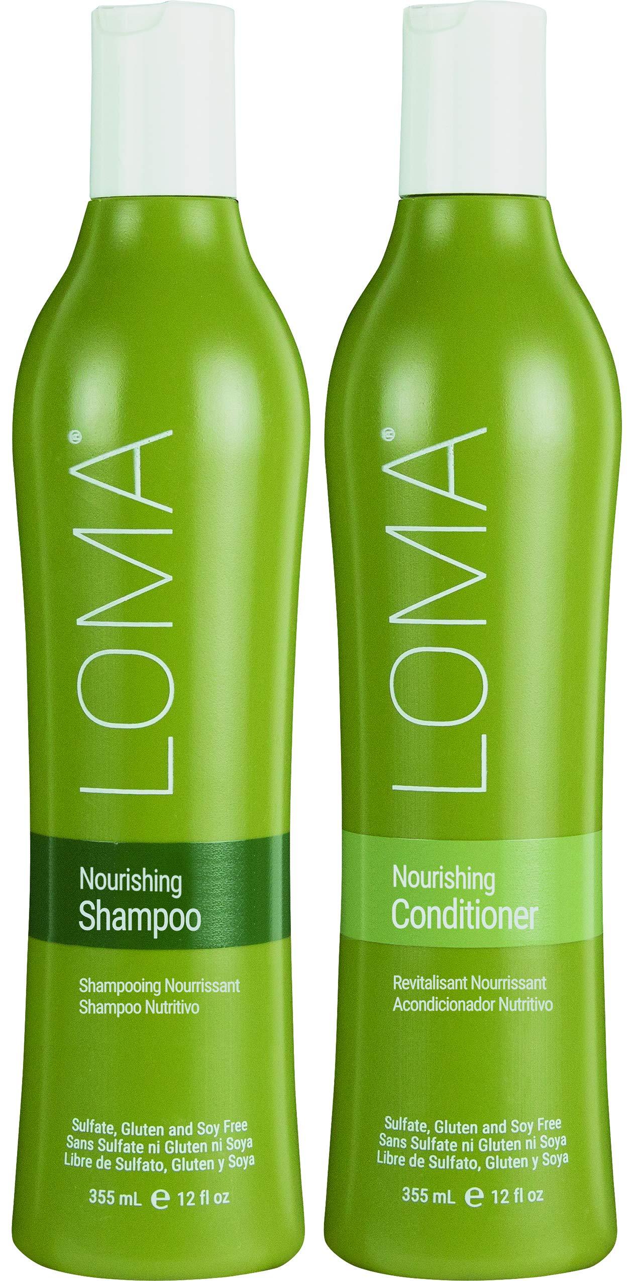 LOMA LOMA Nourishing Shampoo and Nourishing Conditioner (DUO PACK) 12 Ounce Each