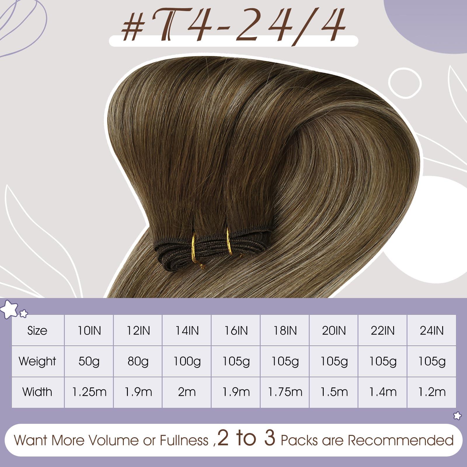 Full Shine Full Shine Hair Extensions Weft Human Hair Brown Sew in Real Hair Extensions Sew In Real Hair Extensions Weft Hair Extensions