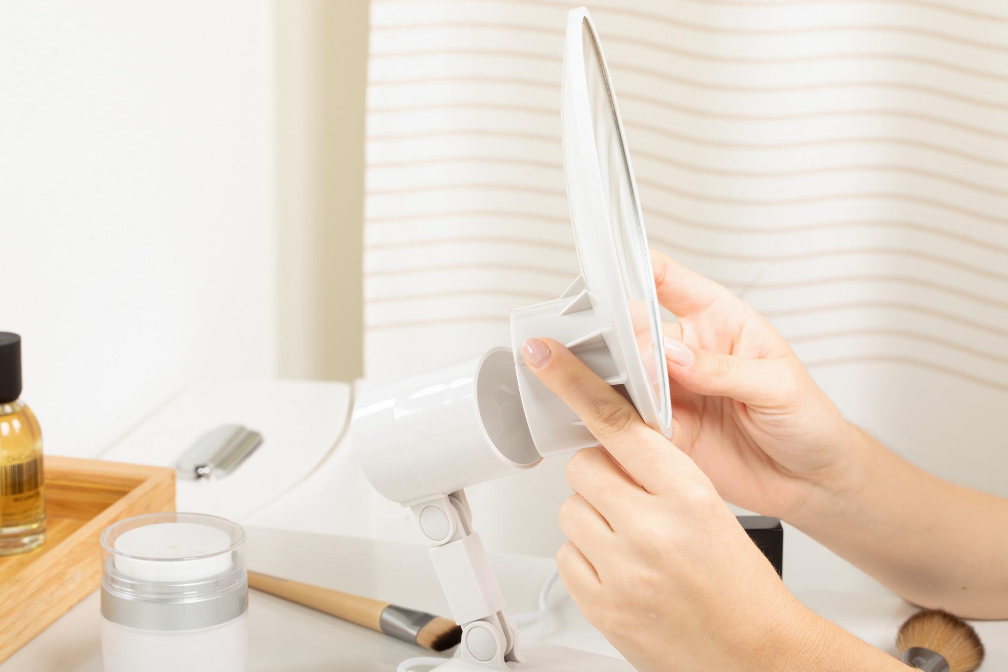 Floxite Floxite 15X Supervision Magnifying Mirror Light, Dove White