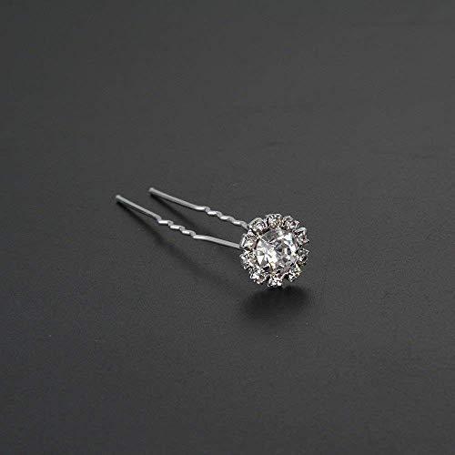 Trimming Shop Trimming Shop Swarovski Czech Crystal Diamante Flower Bridal Wedding Prom Hair Pins Clips 69