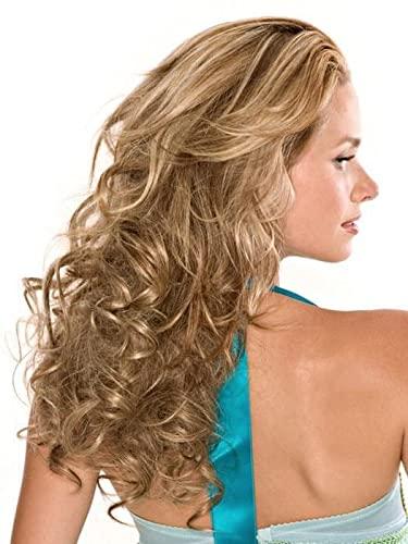 easiHair 16" EasiXtend Professional Extensions Color 8 Cocoa - Easihair Hairpieces Human Hair 8 Pieces Clip In Heat Friendly Womens Long Natural Blend No Tangling Bundle MaxWigs Hairloss Booklet