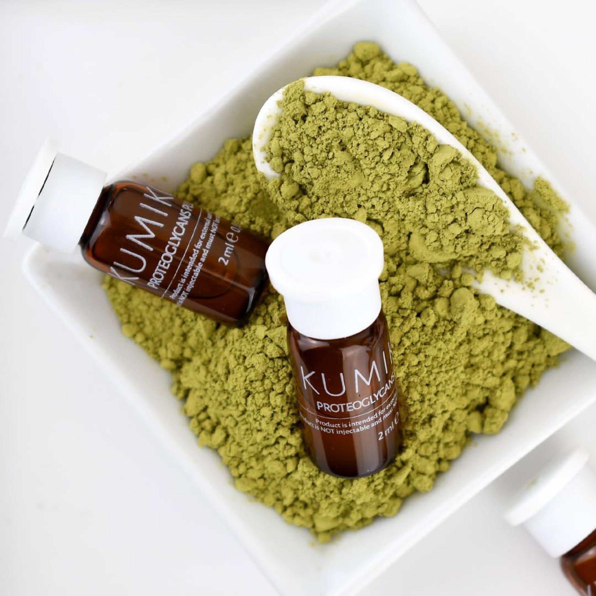 KUMIKO K KUMIKO Ultimate Age Defying Matcha Revitalizing Facial Ampoule for Men and Women - Facial Serum Hydrates & Plumps Skin - Defend, Restore and Rejuvenate All Skin Types with Vitamin C - 5 Vials