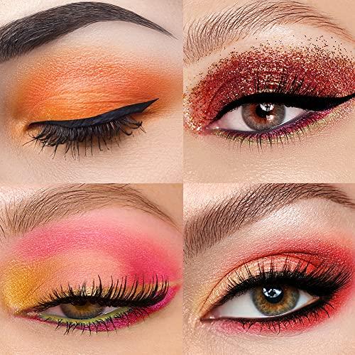 Tintark Tintark Peach Please 18 Colour Eyeshadow Palette for Beauty - Eyeshadow Cosmetics with Matte Metallic Sparkle Shimmer Pink & Highlighter Eye Makeup for Girls & Powder Eye Shadow Pallet