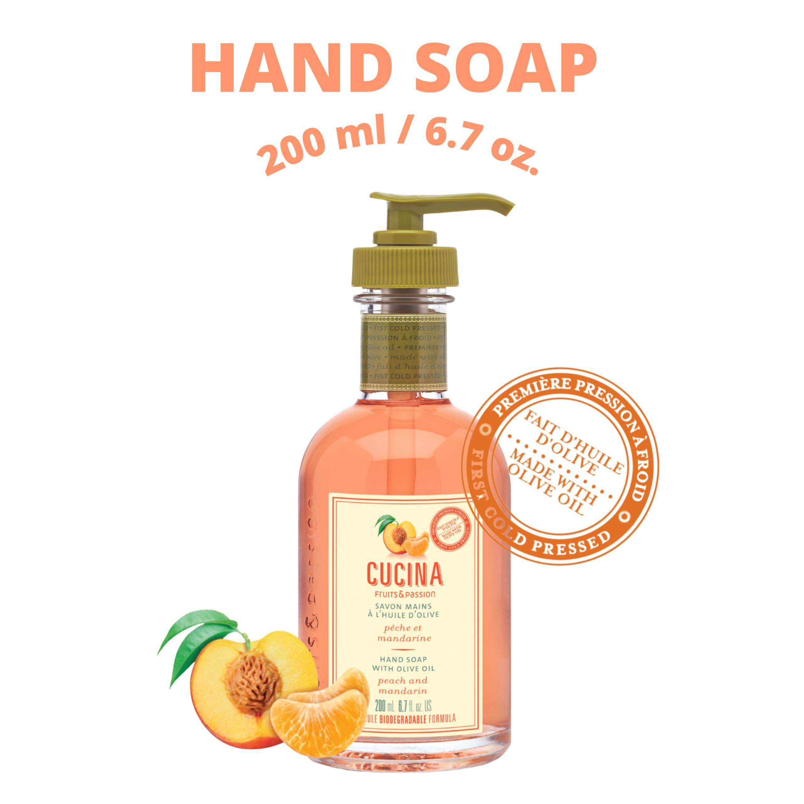 Cucina Cucina Fruits & Passion Peach and Mandarin Hand Soap, 200ml