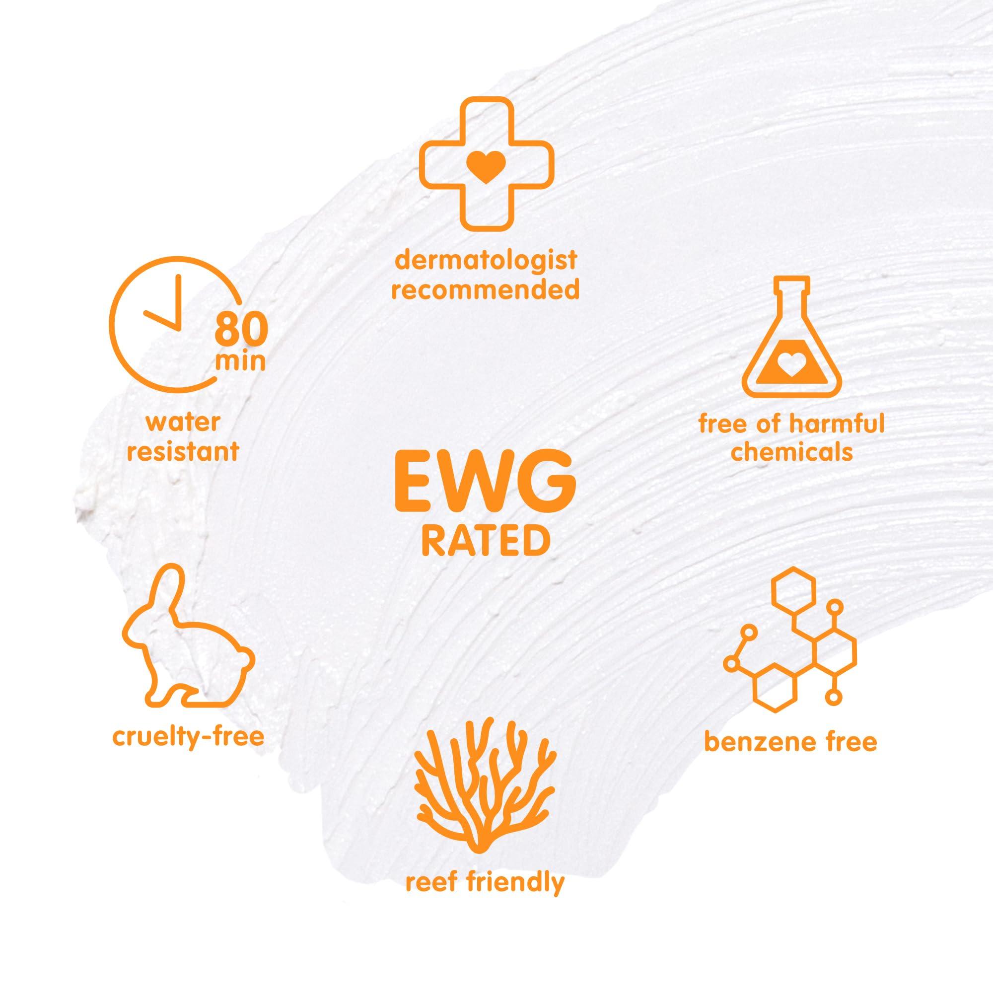 THINK Thinksport Kids SPF 30 Mineral Sunscreen Stick, 0.64 Oz, Safe, Natural, Water Resistant Reef Safe Sunscreen for Children, Broad Spectrum UVA/UVB Sun Screen, Travel Stick for Sun Protection