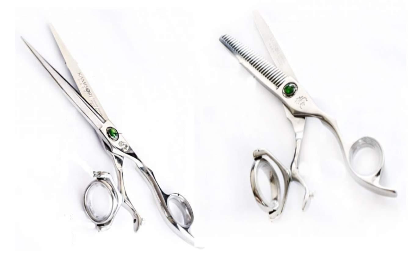 Washi Kamisori Revolver 3-5.5" Professional Hair Cutting Shear Set, Double Swivel Thumb - Authorized Distributor