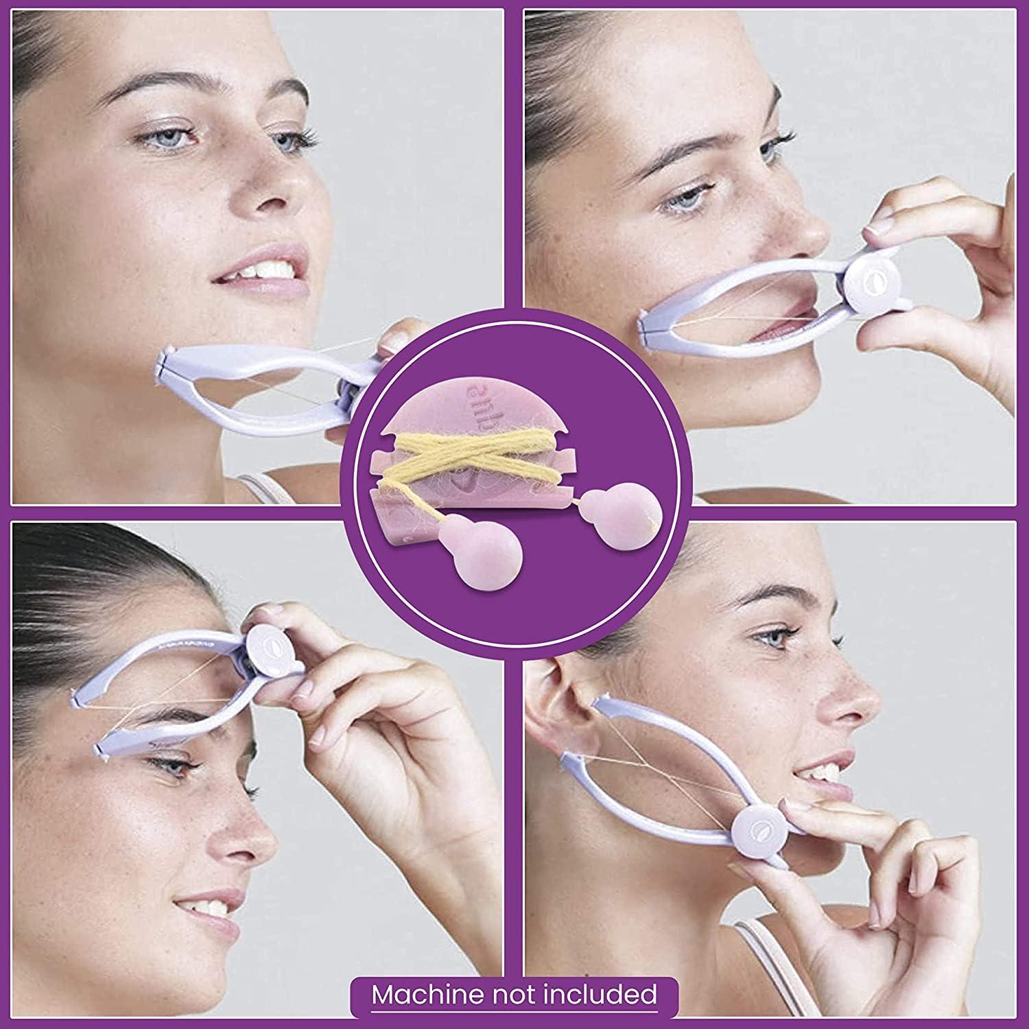 SLÍQUE Refill Hair Removal Threads for Slique DIY Facial Hair Removal Device (50)