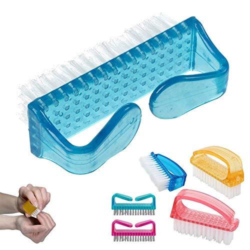 AllTopBargains 12 Nail Brush Lot Hand Cleaning Manicure Pedicure Fingernail Scrub Tool Bath New