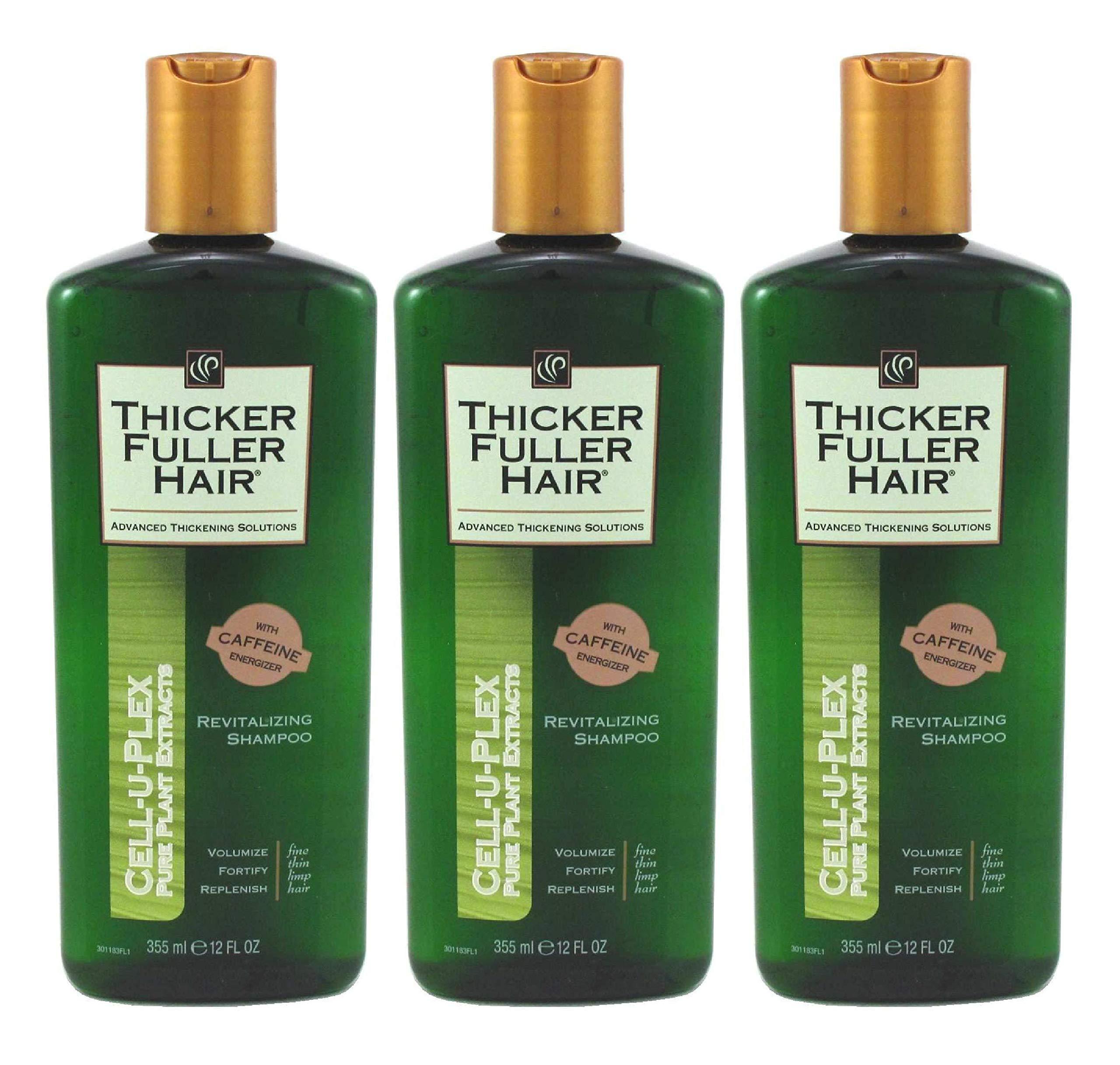 Thicker Fuller Hair Thicker Fuller Hair Shampoo Revitalizing 12 Ounce (355ml) (Pack of 3)