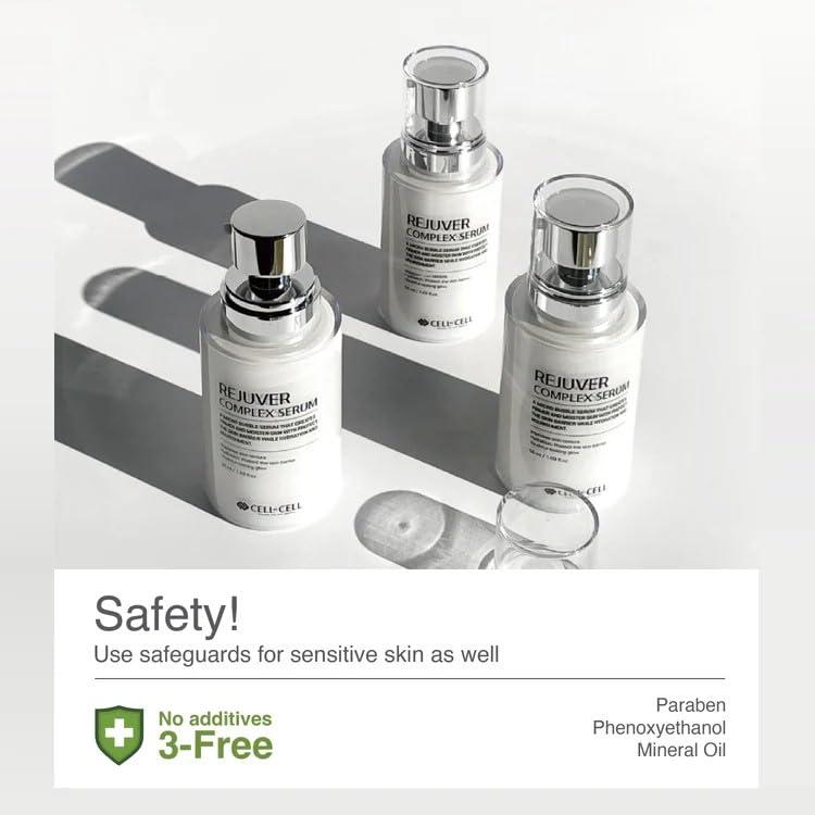 CELLBYCELL Rejuver Complex Serum | Micro-Bubble Formula Delivers Deep Nourishment Filled with Plant-Based Ingredients & Complex Peptides for your Skin to Feel More Youthful & Healthy | 50ml