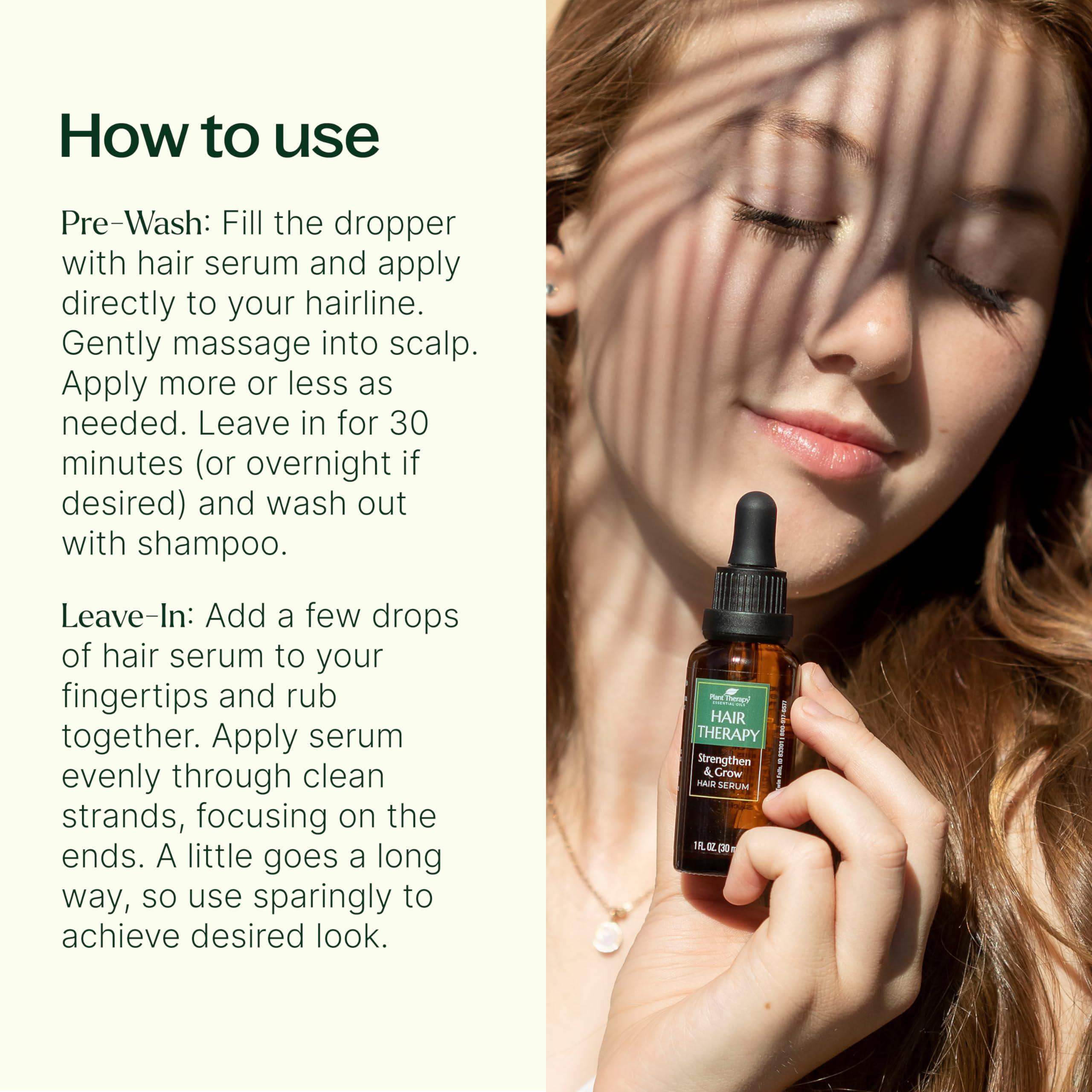 Plant Therapy Plant Therapy Hair Therapy Strengthen & Grow Hair Repair Serum 1 oz with Argan & Castor Oil