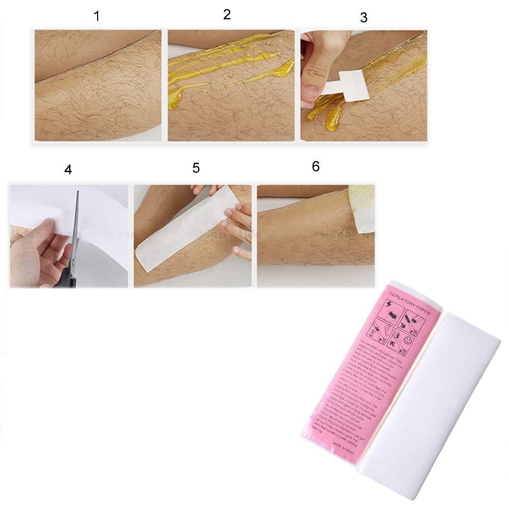 BlingKingdom BlingKingdom 100pcs Paper Wax Waxing Strips for Arms Legs Lip Eyebrow Oxter of Women and Men