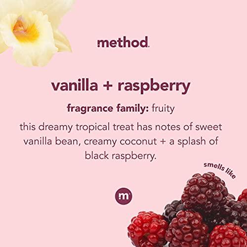 Method Method Premium Gel Hand Wash, Vanilla + Raspberry, 12 Ounce, 1 pack, Packaging May Vary