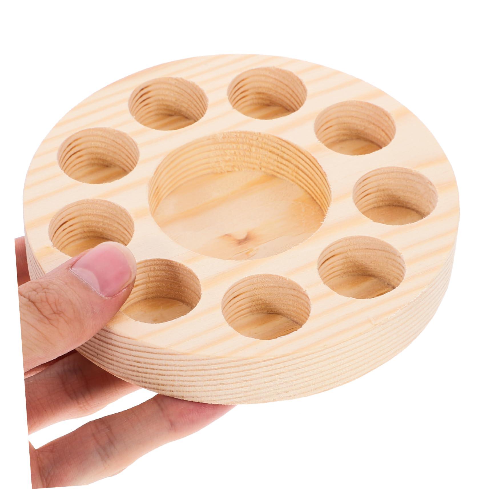 Zerodeko Zerodeko 5pcs Porous Essential Oil Storage Rack Bottle Essential Oils Nail Oil Holder Perfume Holder Home Supplies Essential Oil Display Rack Essential Oil Containers Wooden