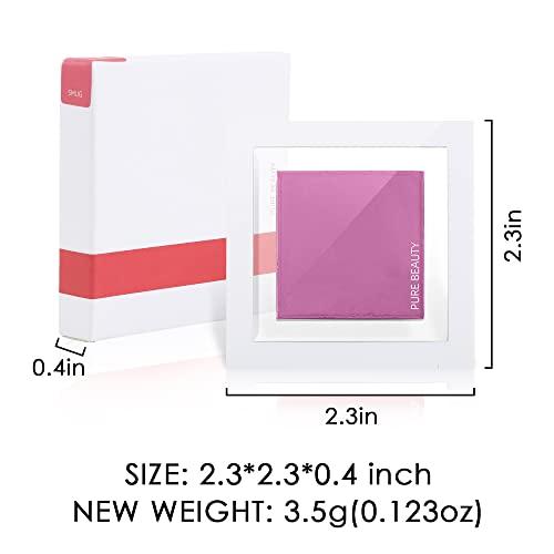 Jutqut Jutqut Cream to Powder Blush - Purple, Squishy Smooth Cushiony face makeup for Cool Tone Skin Matte Cheek Tint Breathable Cream Blush for Cheeks, All Day wear Blendable Creamy Flush