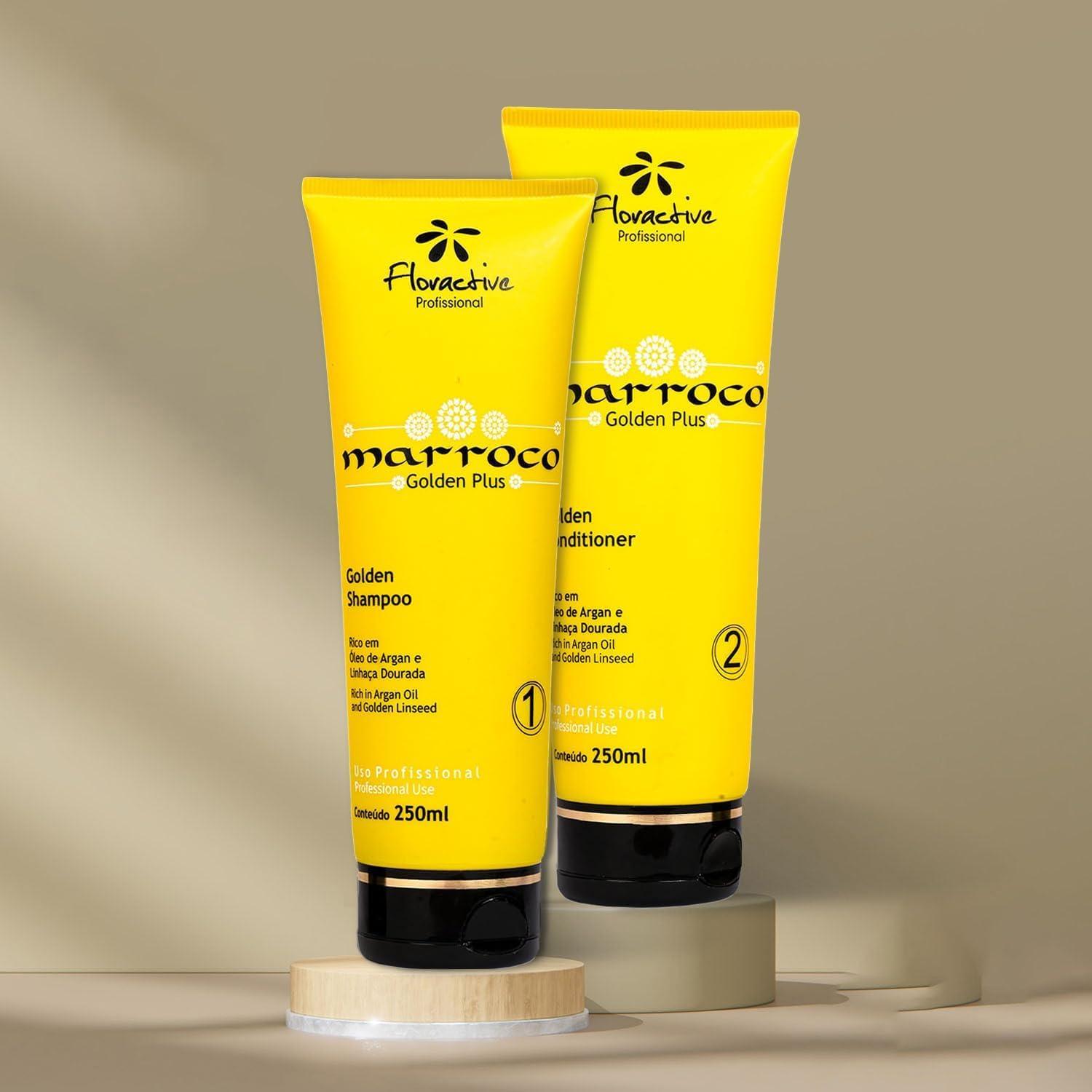 FLORACTIVE PROFISSIONAL FLORACTIVE PROFISSIONAL Marroco Golden Plus Shampoo 250Ml And Conditioner- 250Ml