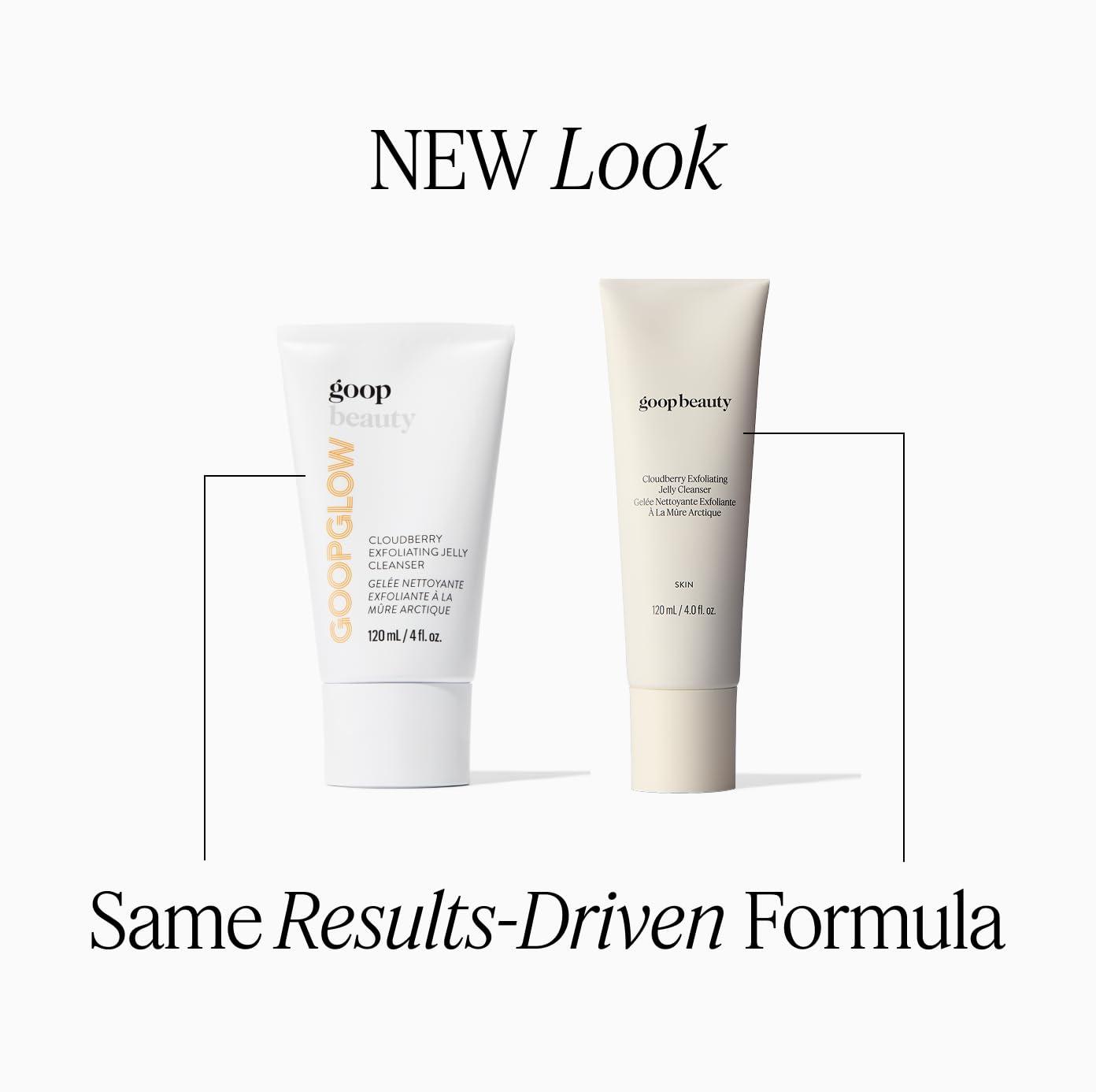 goop goop Beauty Exfoliating Jelly Cleanser | Face Wash to Cleanse, Smooth, & Brighten Skin | Light Citrusy-Vetiver Scent | 4 fl oz | Paraben and Silicone Free