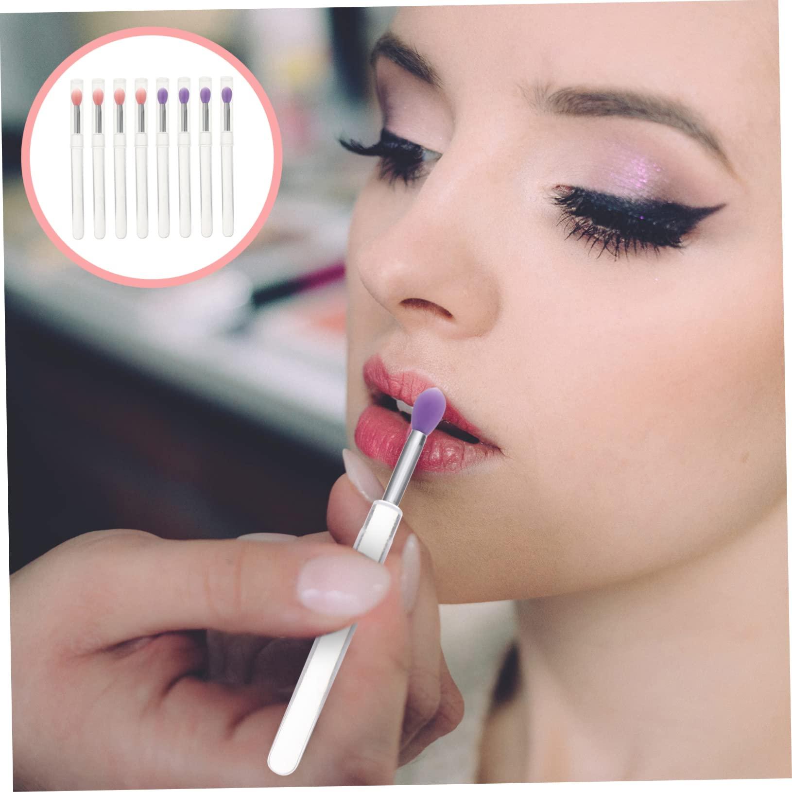 MAGICLULU MAGICLULU 32 Pcs Silicone Lip Brush Makeup Plumper Brow Gel Lip Liner Lipstick Highlighters Eyeshadow Palette Wands Scrubber Lip Stain Cosmetics Lip Gloss Tubes Glosses Clear Kit Pp