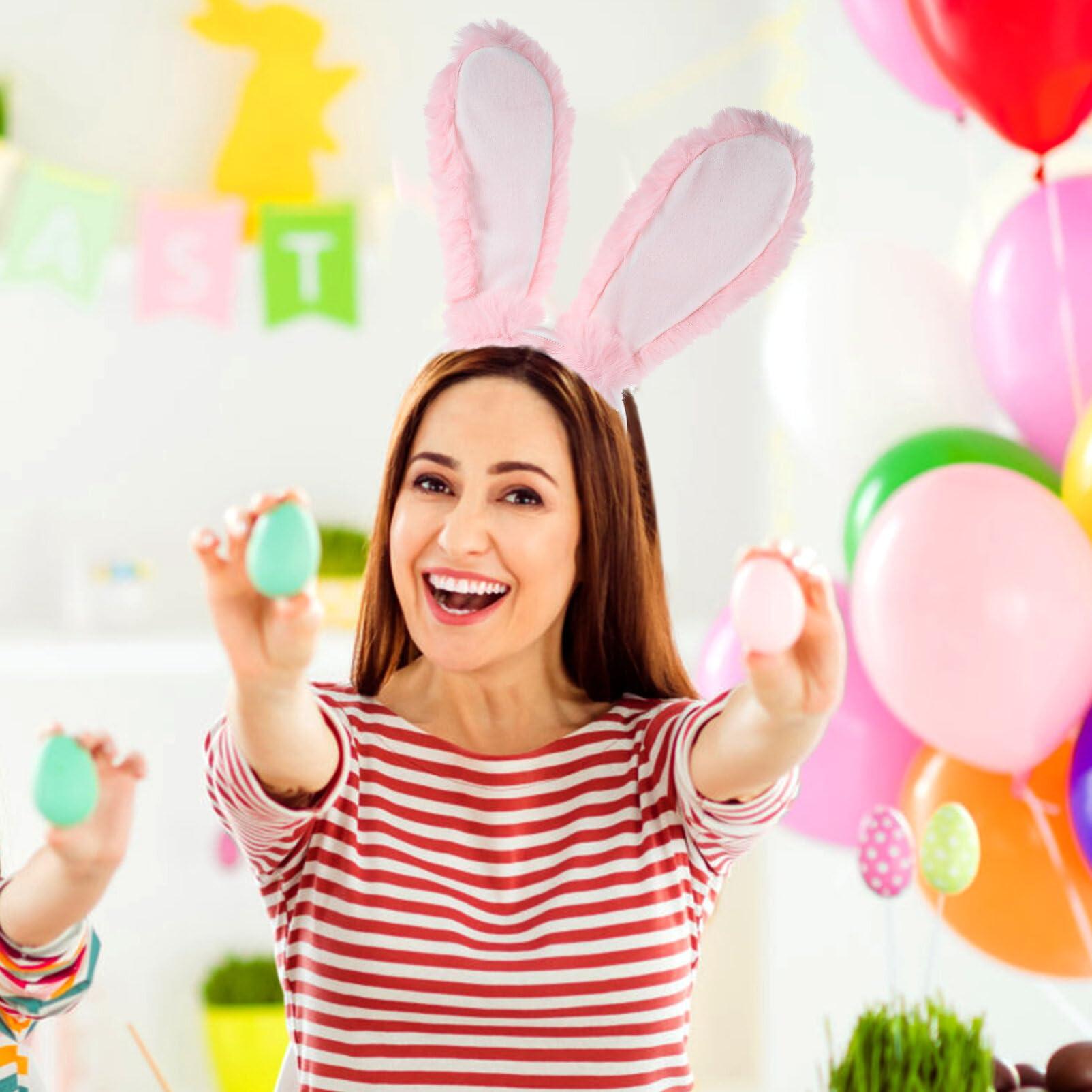 SAFIGLE SAFIGLE Rabbit Hair Clip Rabbit Ear Clips Bunny Ears Headband Plush Rabbit Ears Hair Clasp Bunny Ear Headwear Hair Easter Headbands for Women