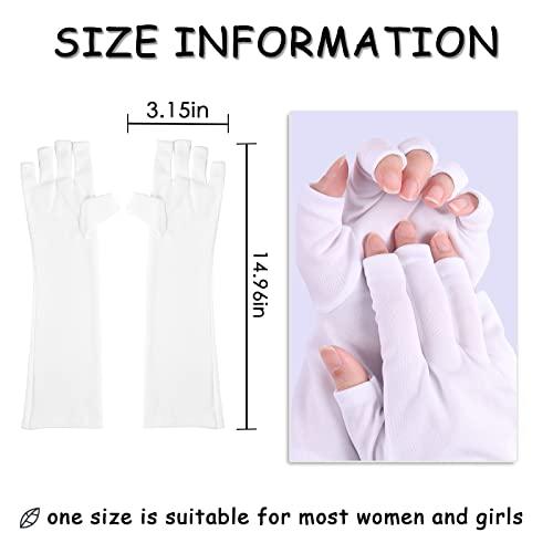 SIUSIO SIUSIO Anti UV Shield Glove - UV Protective Sleeves Fingerless Glove for Gel Manicures protect Hands from LED Lamps Nail Dryer Professional Protection Tool for Skin Care Nail Art
