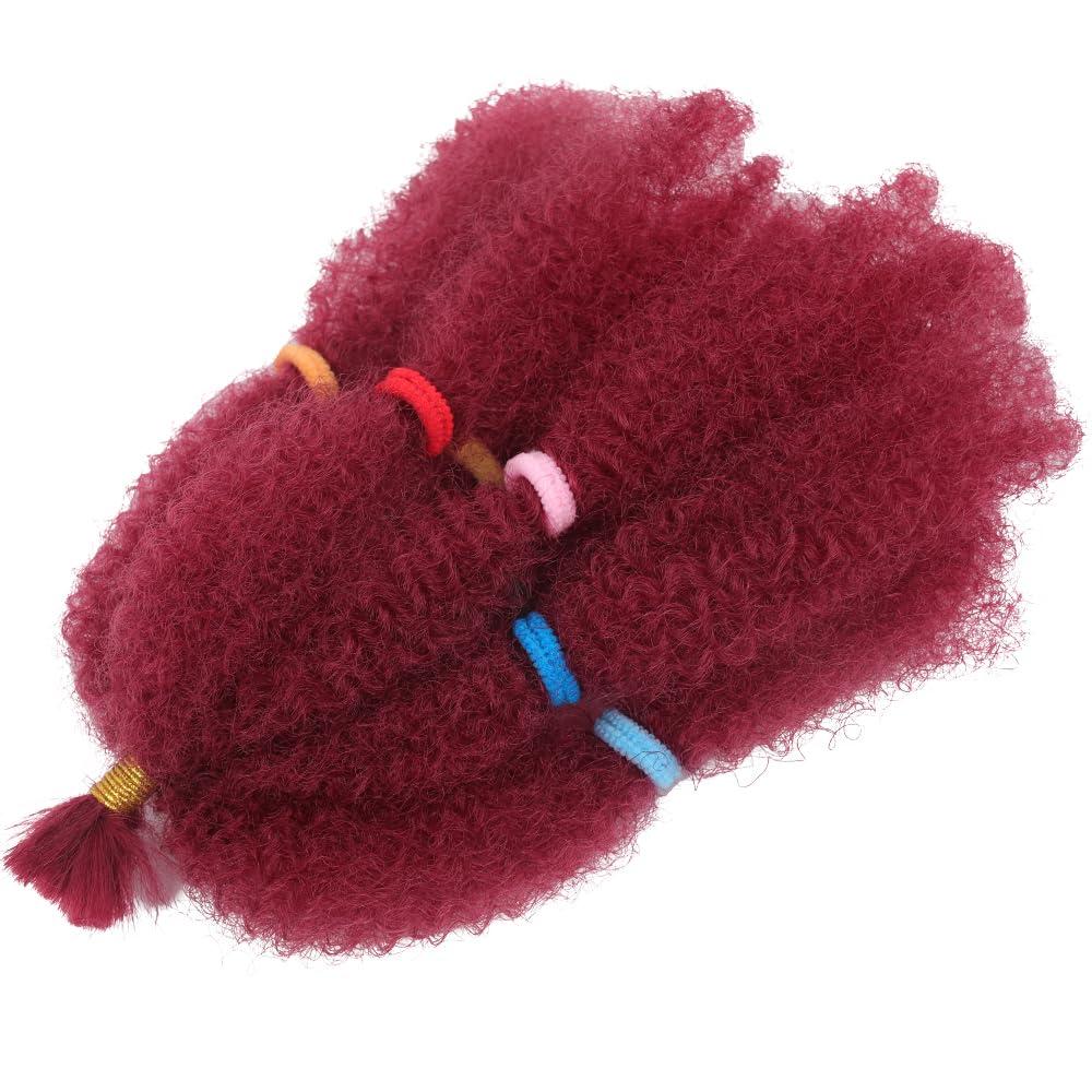 CLSFATION Afro Kinky Hair 12 Inch 3 Packs Pre Stretched Afro Kinky Twist Hair Afro Braiding Hair Kinky Twist Crochet Braids Synthetic Hair Extensions For Women (#BUG, 12 Inch (Pack of 3))