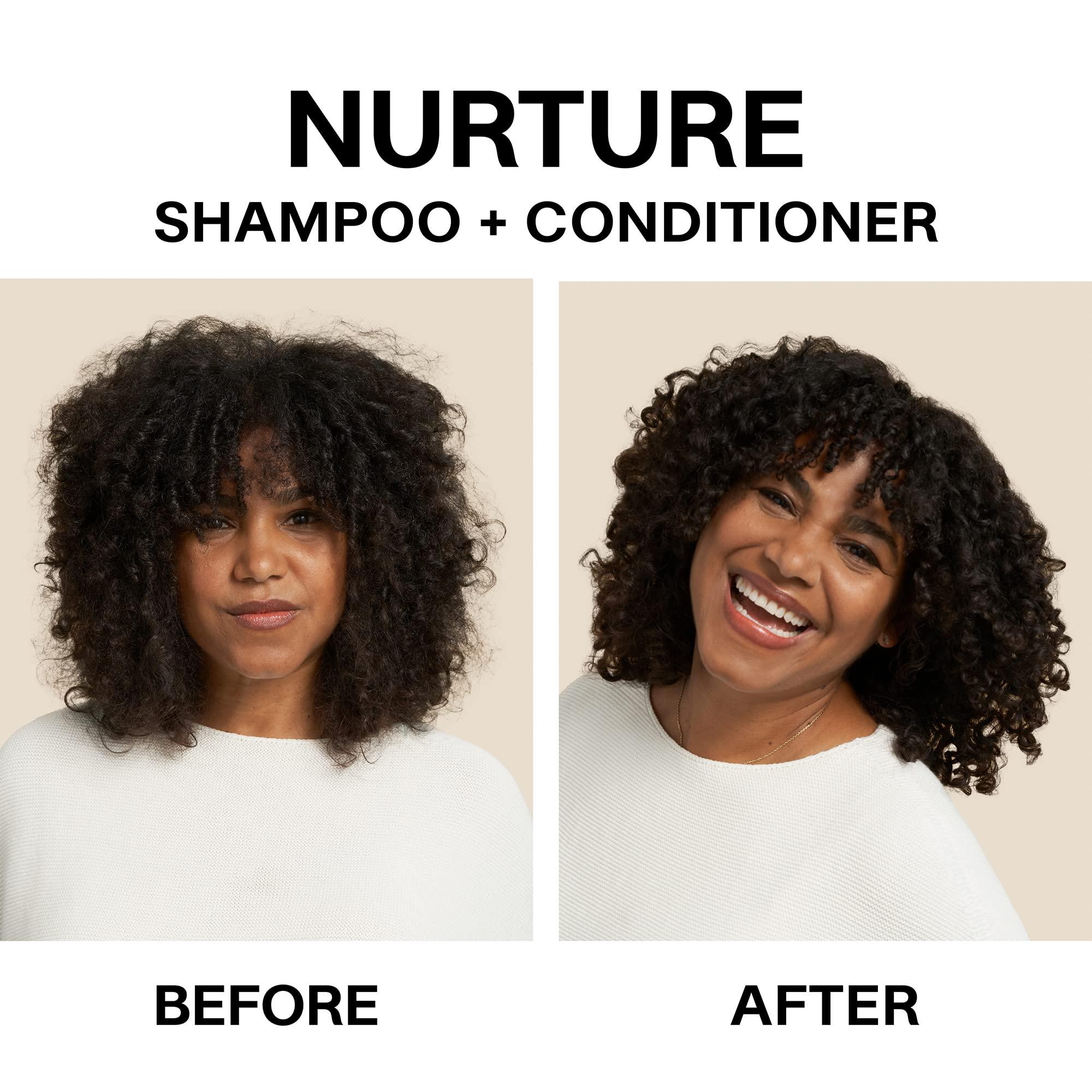 JVN JVN Nurture Hydrating Conditioner, Moisturizing Conditioner for All Hair Types, Detangles & Softens Hair, Made with Clean Hemisqualane (10 Fl Oz)