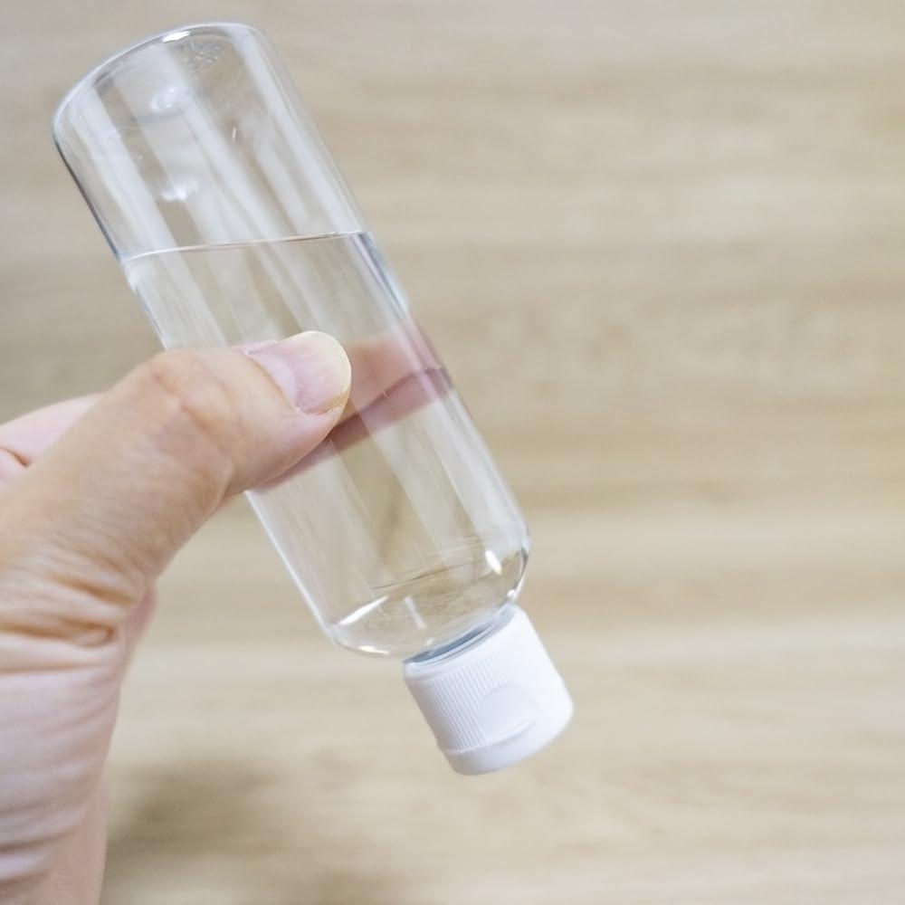 Jarvials Jarvials 3.38 oz PET Plastic Lotion Bottle Small Squeeze Bottle Leak Proof Sample Container with White Flip Cap Travel Fill Vial-Pack of 100