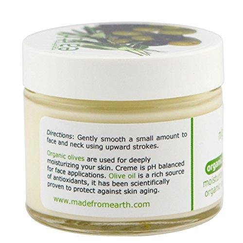 Made from Earth Made from Earth Olive Night Cream - Anti Aging Renewal for Face, Eyes and Neck, 2 oz