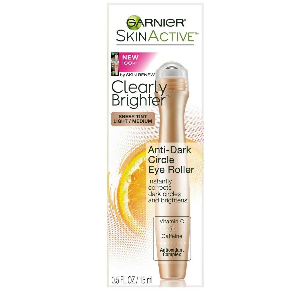 Garnier Garnier SkinActive Clearly Brighter Sheer Tinted Eye Roller, Light/Medium 0.5 oz (Pack of 5)