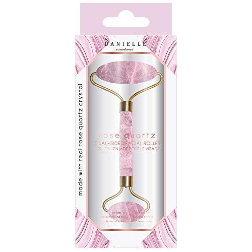 Danielle Danielle - Jade Roller, Rose Quartz Jade Stone Double Head Facial Jade Roller, Perfect for Relaxing