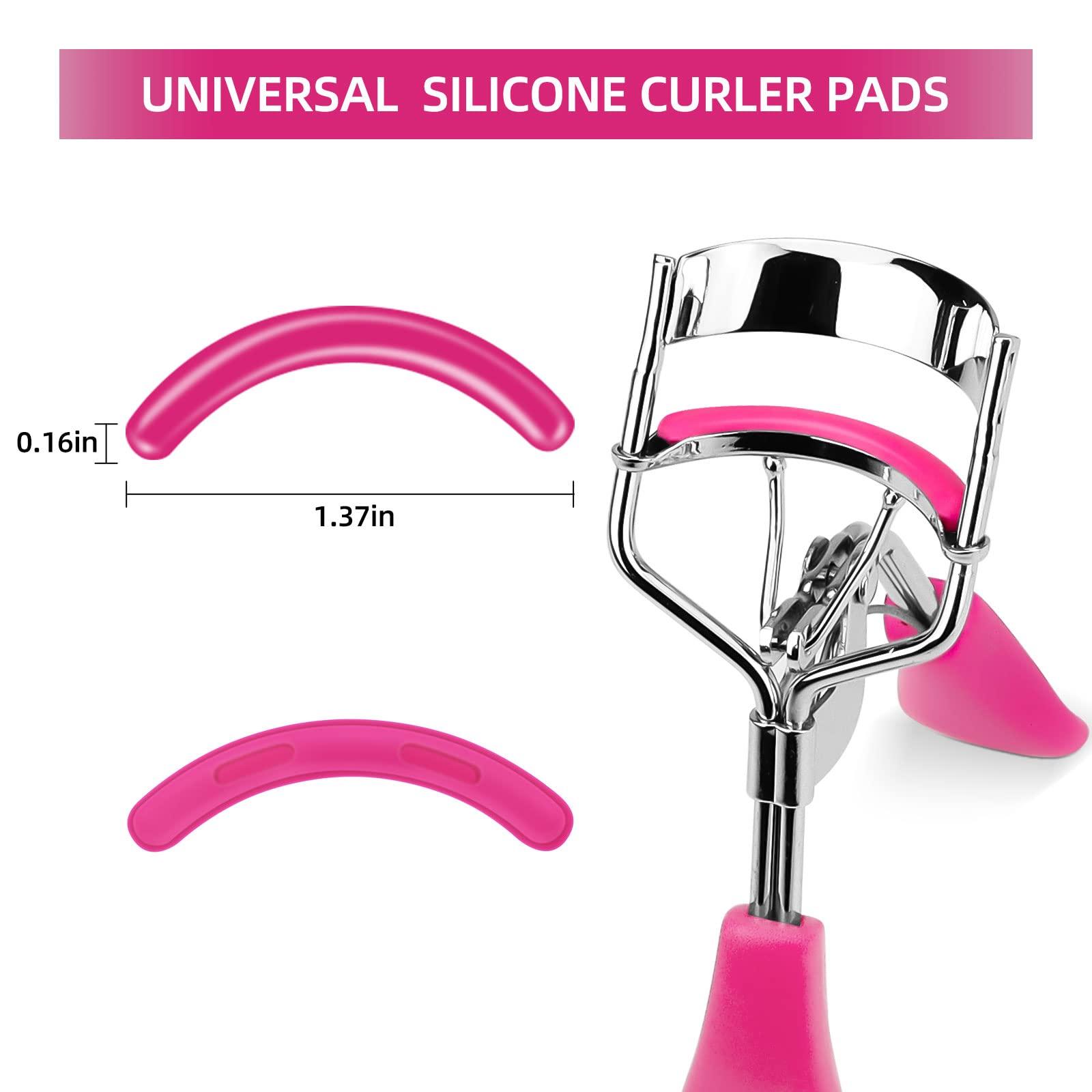 Zowor Zowor Rose Red Eyelash Curler Refills Pads-30 Pcs Silicone Replacement Refills Eye Lash Curler Pads for Universal Eyelash Curler with a Clear Storage Box