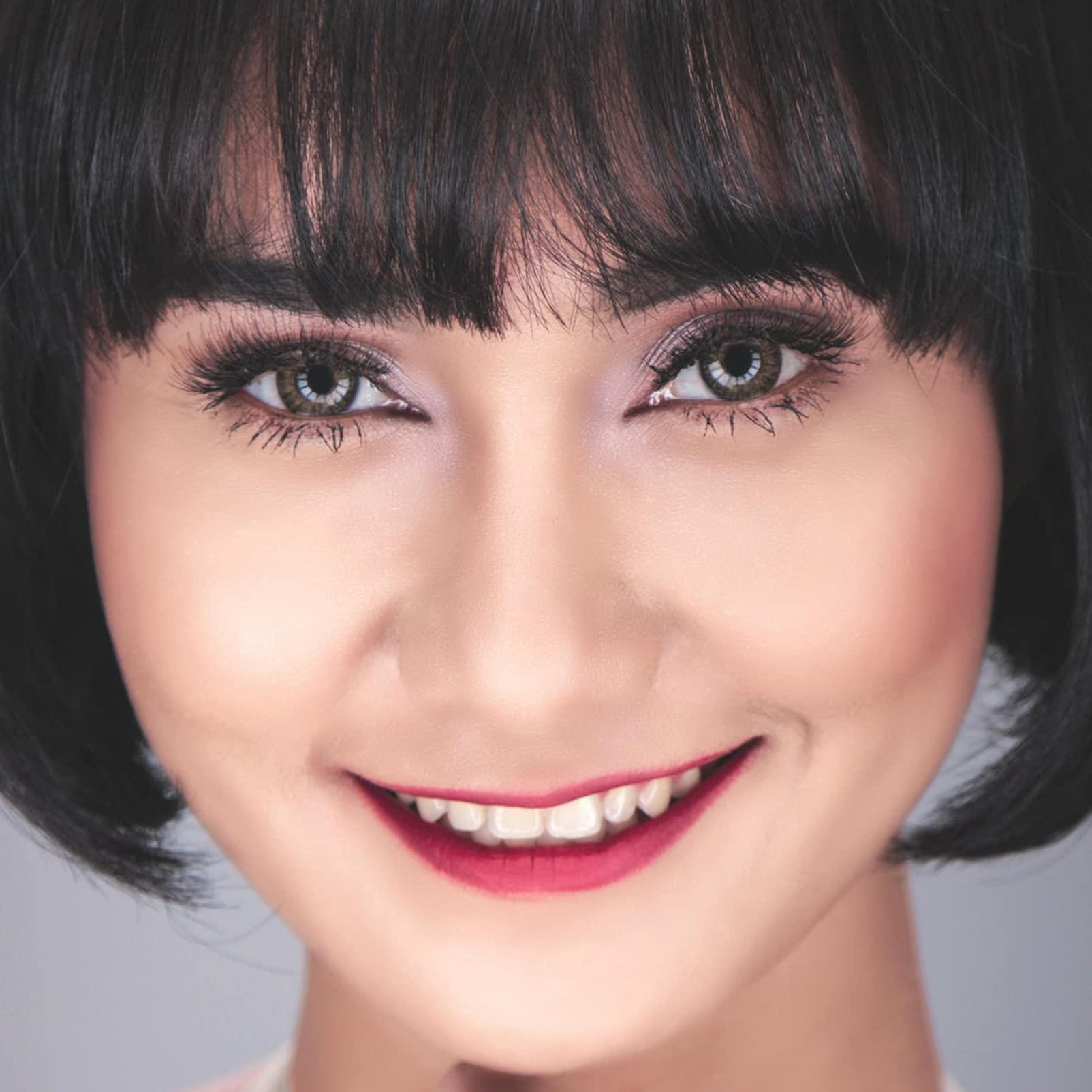 HAOKE Italian Yaki Lace Front Wigs Human Hair 4x4 Silk Base Top Yaki Kinky Straight Human Hair Wigs for Black Women Medium Auburn Wig Glueless Human Hair Lace Wig with Baby Hair (8inch, 4x4 Silk Base Wig)