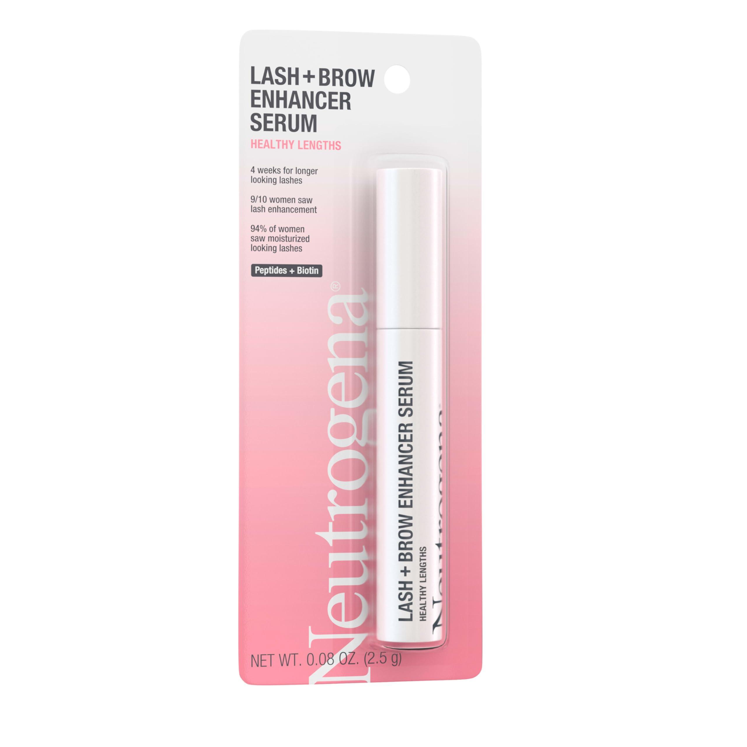 Neutrogena Neutrogena Healthy Lash + Brow Enhancer Serum For Unisex Adult Formulated with Biotin & Peptides; Nourishing & Conditioning Serum to Enhance the Look of Lashes & Eyebrows, 0.08 oz