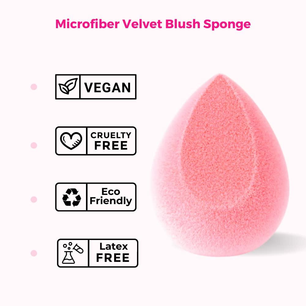 PRAUSH BEAUTY Praush Bloggers Favourite Original Microfiber Makeup Sponge Blender, Very Soft,Premium sponge, Latex Free, Blush Pink
