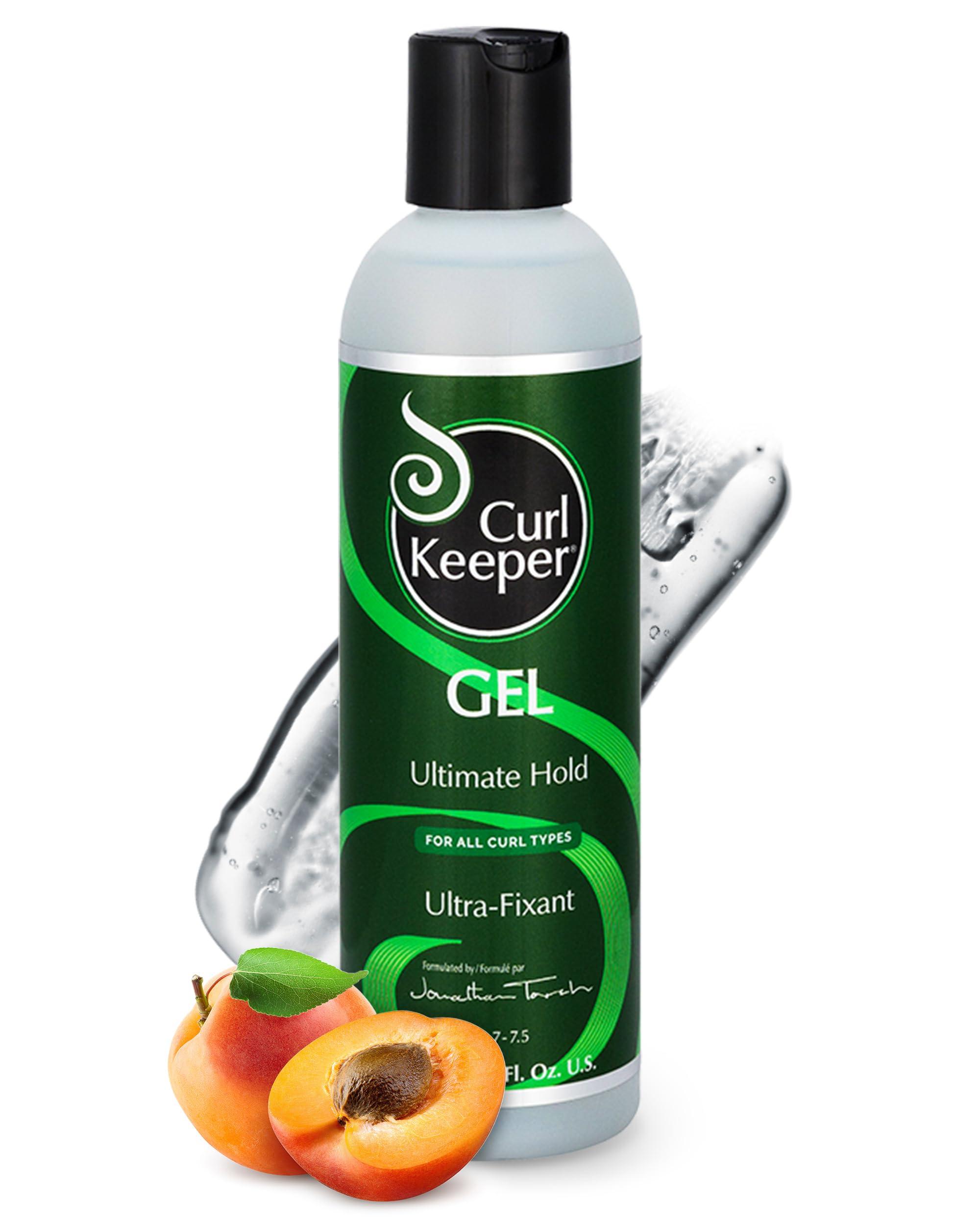 Curl Keeper Curl Keeper Ultimate Hold Hair Gel for Curly Hair, 8 Fl Oz - Frizz-Free Hair Styling Gel for Men & Women - Light-Weight Formula Holds Curls with No Product Build Up - Wavy & Curly Hair Products
