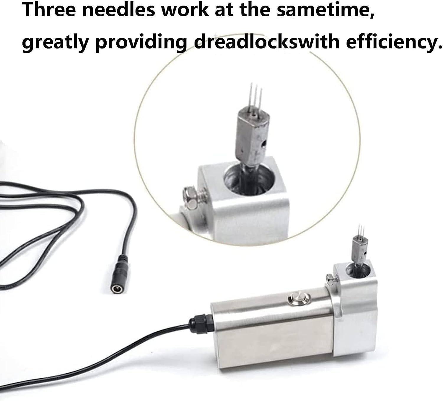 ELOMAS Portable Dreadlocks Maker,Electric Dreadlock Crochet Braids Hair Making Machine for DIY Your Own Dreadlocks Braiding Hair Extensions,Automatic Instant Hair Making Machine with 20 Needles,16mm