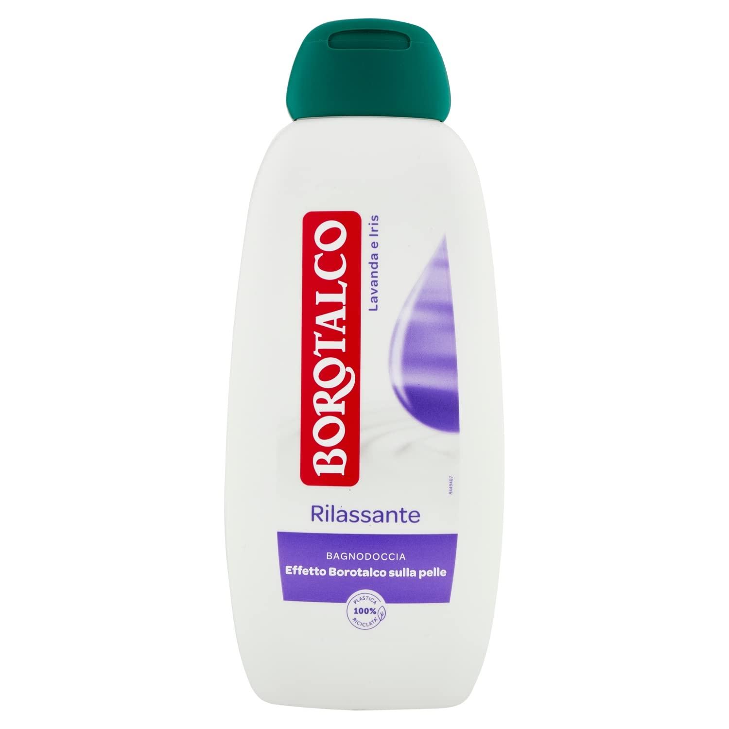 Borotalco Borotalco Relaxing Body Wash with the Scent of Lavender and Iris 450 ml, 15.2 Fl Oz - made in Italy [italian import]