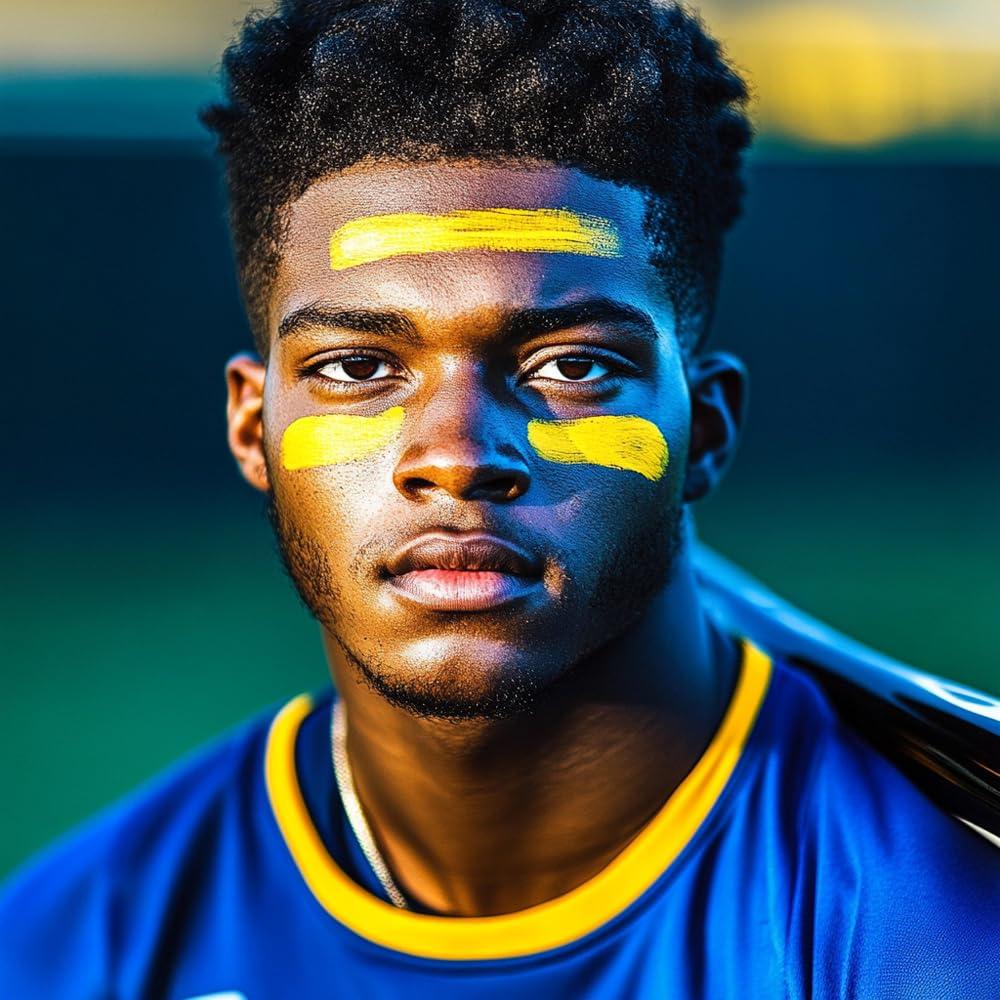 Mysense Mysense Yellow Face Body Paint Stick, Yellow Eye Black Stick, Cream Eye Paint for Baseball Softball Football Lacrosse, Non-toxic Facepaint for Halloween Costume Lion Tiger Cosplay Makeup