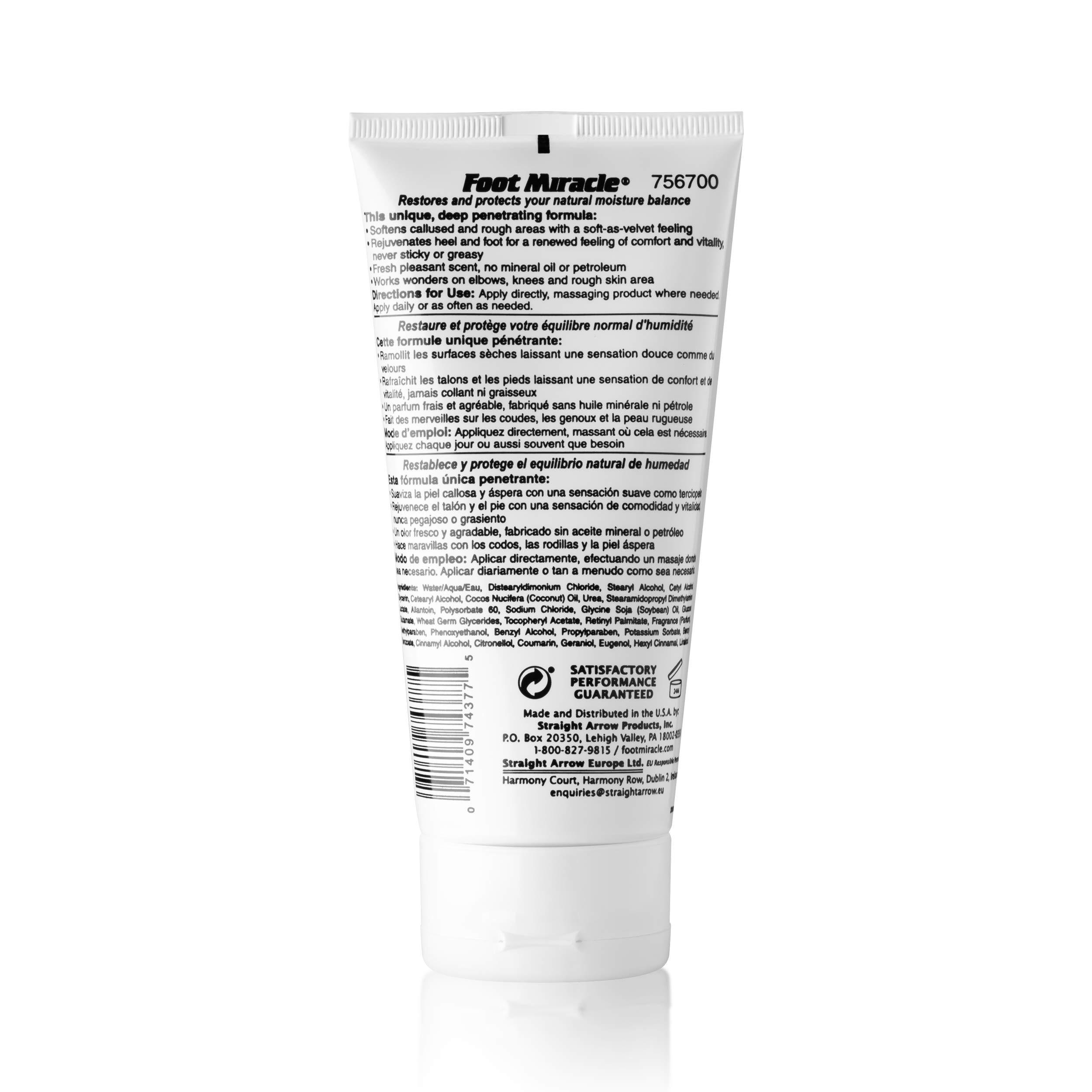 Foot Miracle Foot Miracle Cream (6 oz Tube) Practitioner Strength, Deep-Penetrating Formula for Soft, Smooth Heels & Rough Skin