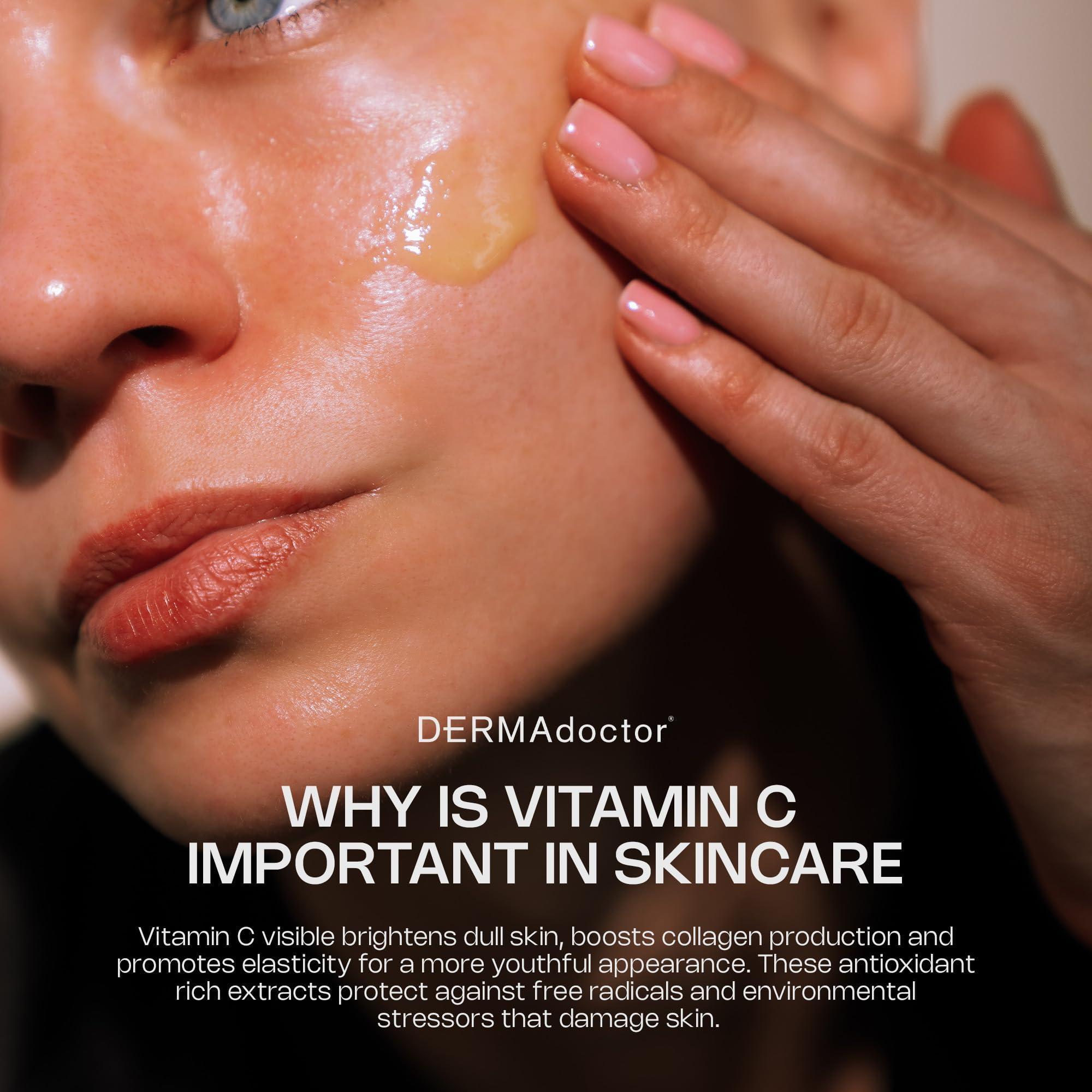 DERMAdoctor DERMAdoctor Kakadu C Dermatologist Formulated 1% Retinol Cream + Vitamin C, E Ferulic Complex, Anti Aging Face Cream to Brighten, Smooth and Firm. Hyperpigmentation Treatment for Face - 1.01 fl oz