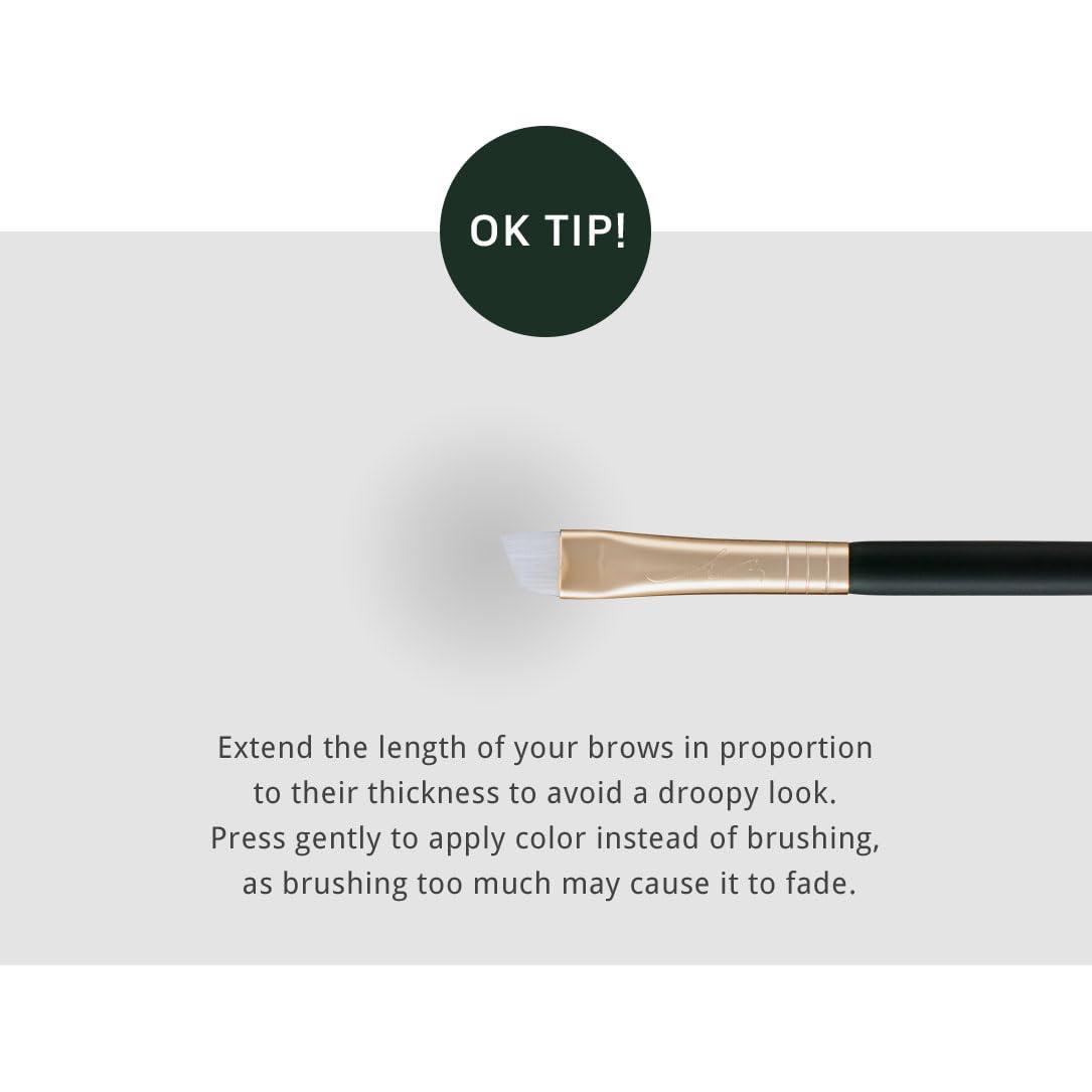 SOO ADOR [SOO ADOR] okhee Eyebrow Brush NUN09 - Precise Grooming and Shaping for Natural or Bold Brows | Designed by K-Pop Makeup Artist Seo Ok | Makeup Brush Eye Brush