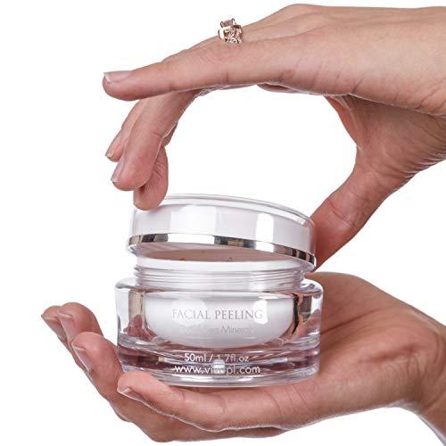 Vivo Per Lei Vivo Per Lei Facial Peeling Gel - Contains Dead Sea Minerals and Nut Shell Powder - Gentle Face Exfoliator Scrub and Blackhead Remover - Pack of 3