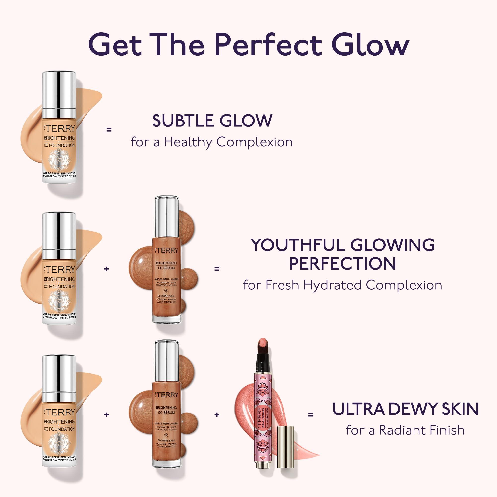 By Terry By Terry Brightening CC Foundation, Hydrating Serum Foundation, Ultra-Sheer Finish, Vegan & Cruelty-Free, 1C, Fair Cool