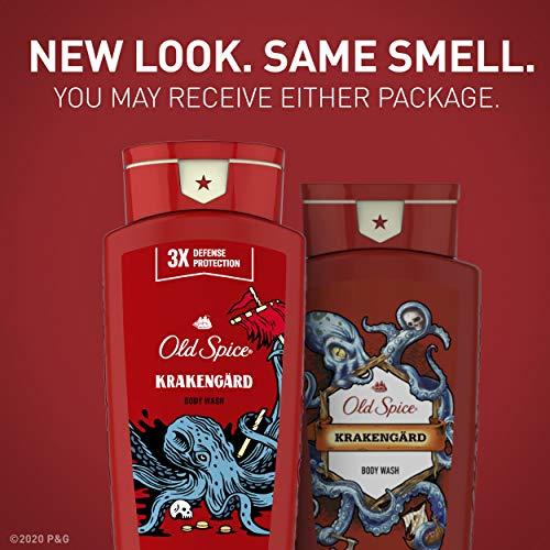 Old Spice Old Spice Body Wash for Men Wild Collection Krakengard Scent Pack Of 4, citrus, 21 Fl Oz