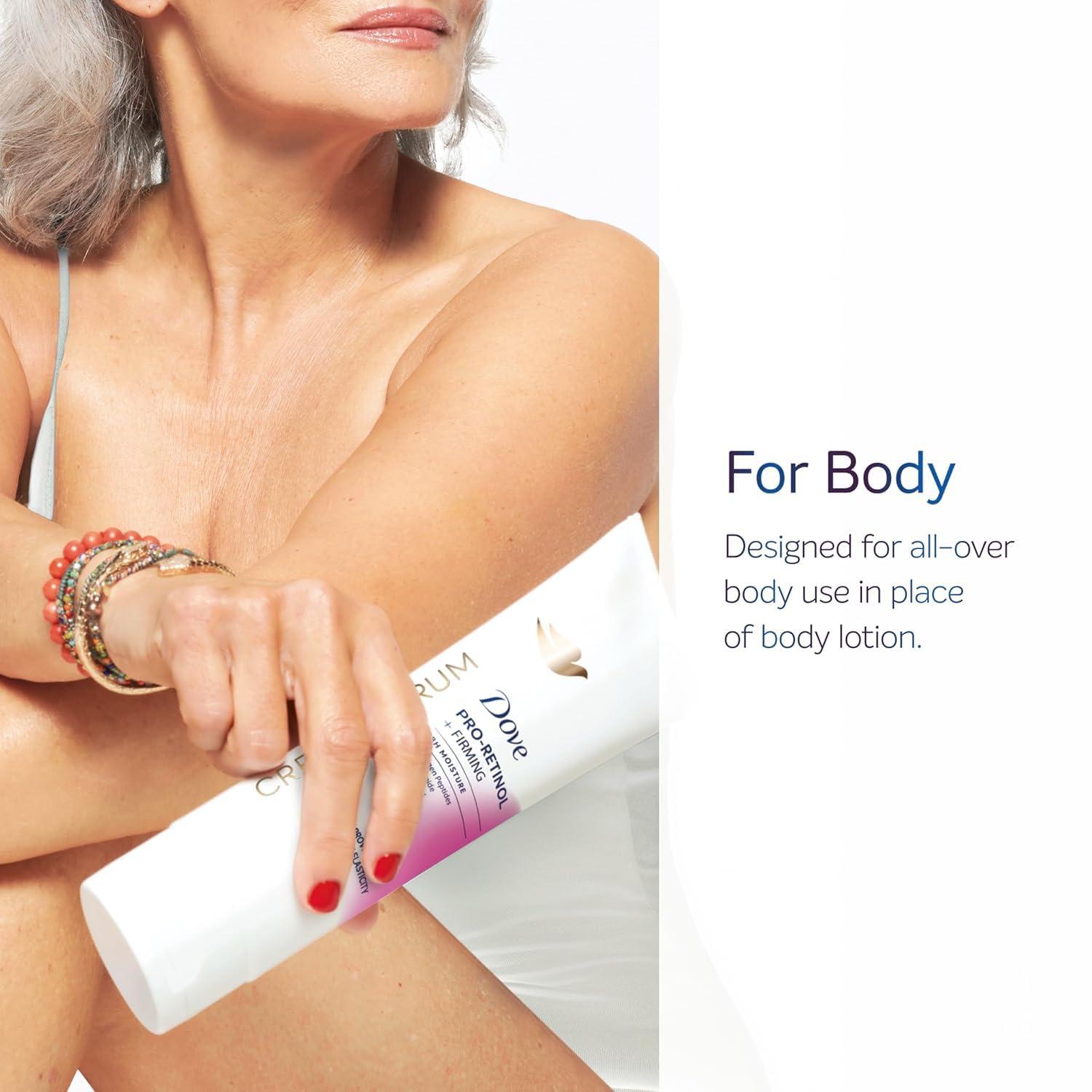 Dove Dove Body Cream Serum Pro-Retinol + Firming for Elasticity and Firmness,with Collagen Peptides, Niacinamide and Antioxidants Lotion, 8 oz