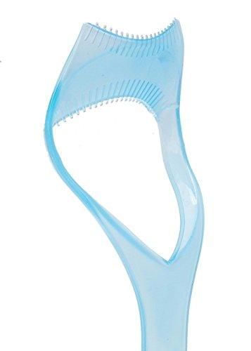 esowemsn 2pcs Eyelash Makeup Tool Upper Lower Eye Lash Mascara Guard Applicator Guide Helper with Eyelash Comb(Random Color)