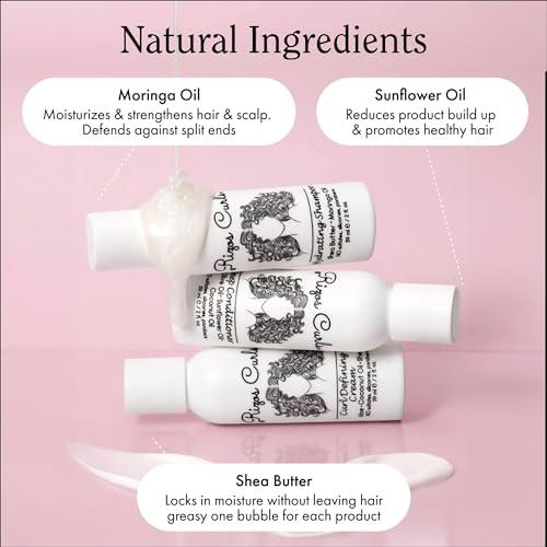 Rizos Curls Rizos Curls Trio Travel Curl Kit, Includes Travel Hydrating Shampoo, Travel Deep Conditioner, Travel Curl Cream, Gently Cleanse, Hydrate and Style, For All Curl Patterns 2a - 4c, 3 pack of 2 oz