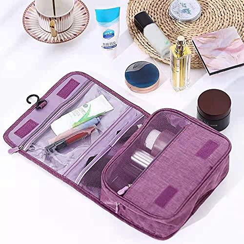 Qinntono Premium Hanging Travel Toiletry Bag for Women and Men, Hygiene Bag, Travel Toiletry Bag Dopp Kit , Men Shaving Bag, Water-resistant Cosmetic Makeup Travel Organizer for Men & Women with Sturdy Hook