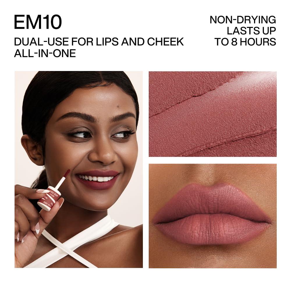 INTO YOU INTO YOU Matte Lipstick for Women, Matte Red Lipstick Long Lasting, Multi-Purpose for Lips and Cheek, Non-Stick Cup Not Fade Lip Stain Makeup Cosmetics Official Directly (EM10)